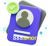 Tornar-se um membro do 888amor é muito simples