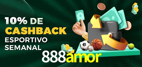 10% de bônus de cashback na 888amor